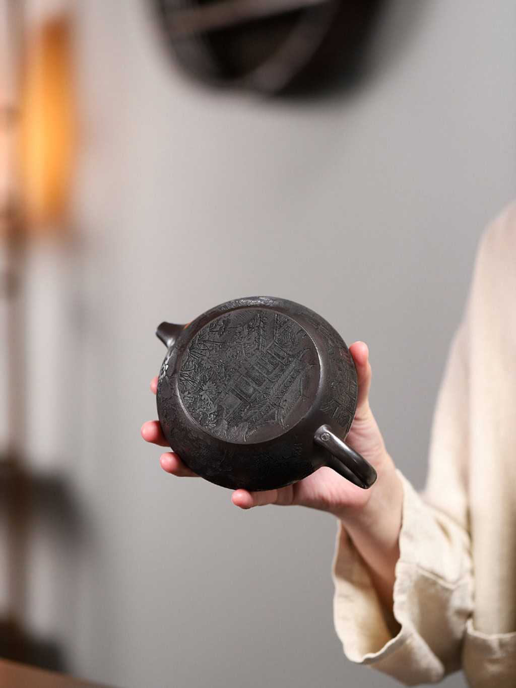 Ấm Tử Sa Biển Thần Nguyên Khoáng Thạch Hoàng 350ml--10