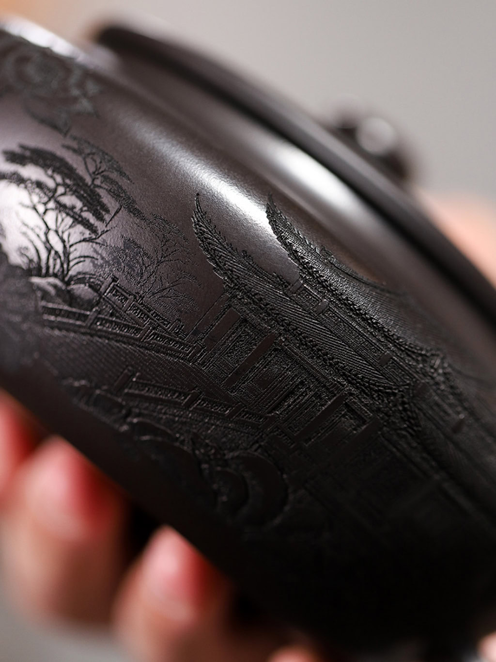 Ấm Tử Sa Biển Thần Nguyên Khoáng Thạch Hoàng 350ml--11