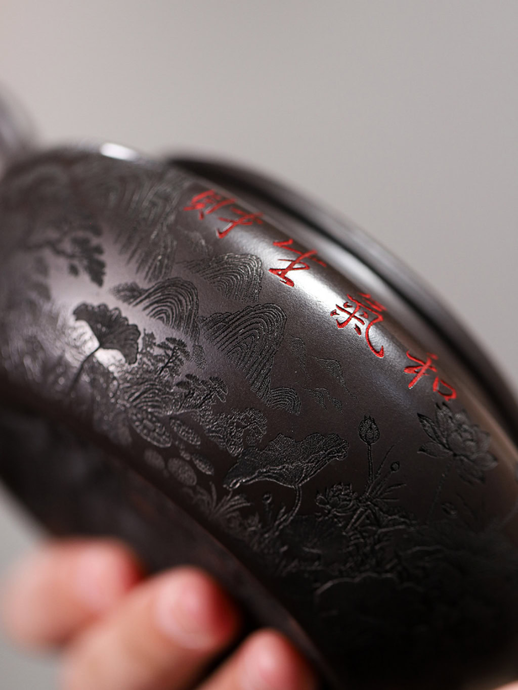 Ấm Tử Sa Biển Thần Nguyên Khoáng Thạch Hoàng 350ml--13