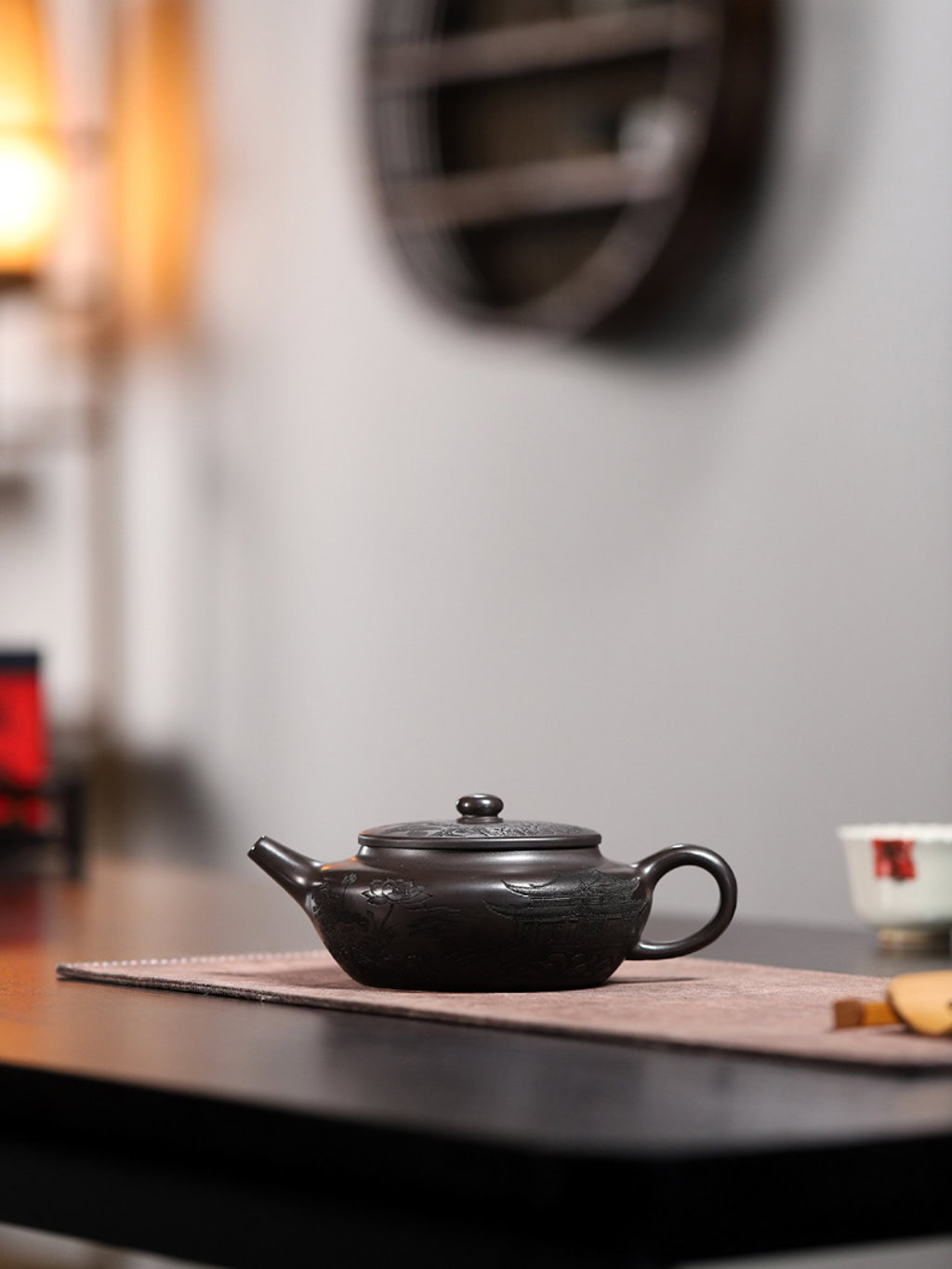 Ấm Tử Sa Biển Thần Nguyên Khoáng Thạch Hoàng 350ml--2