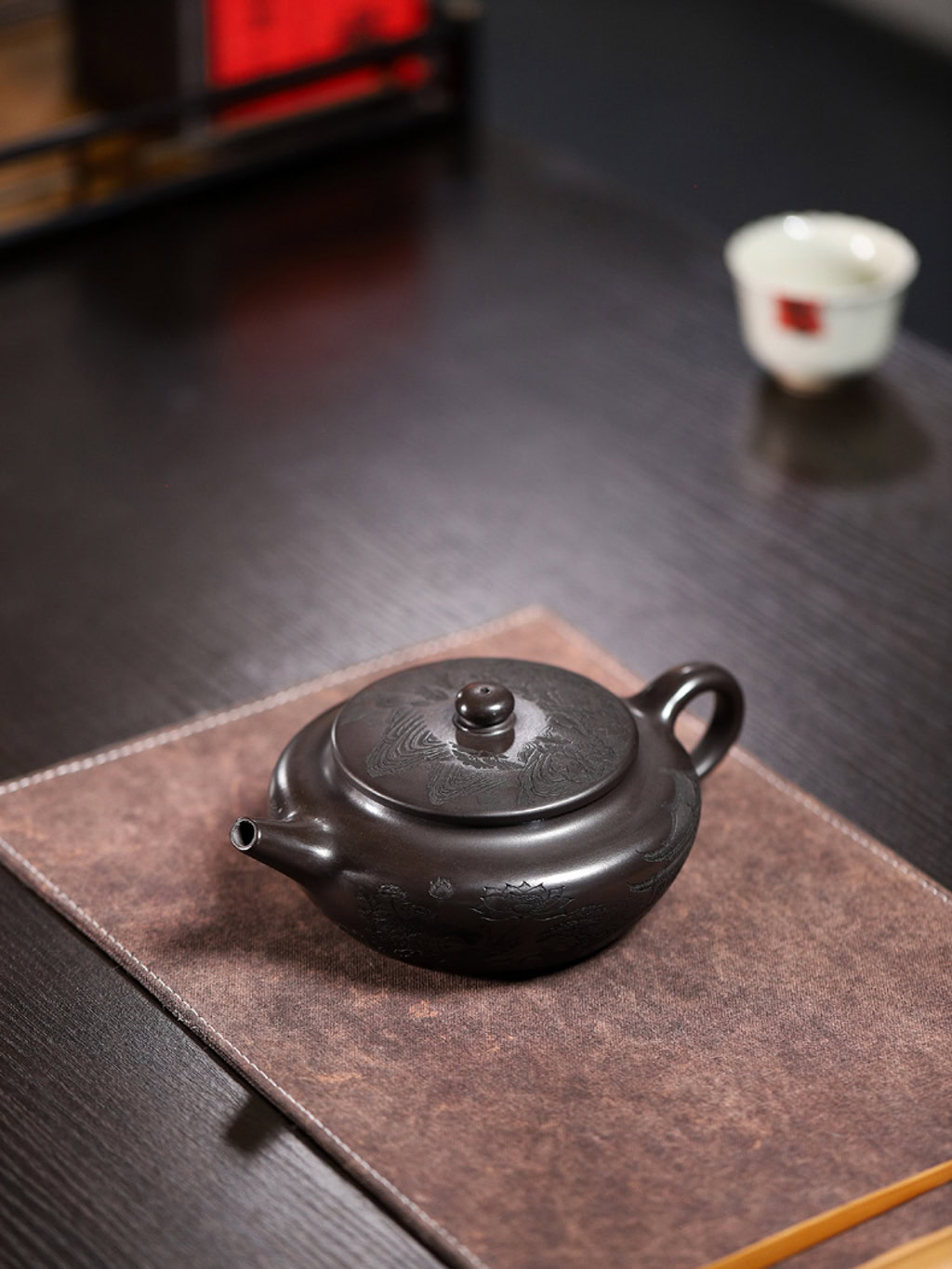 Ấm Tử Sa Biển Thần Nguyên Khoáng Thạch Hoàng 350ml--4