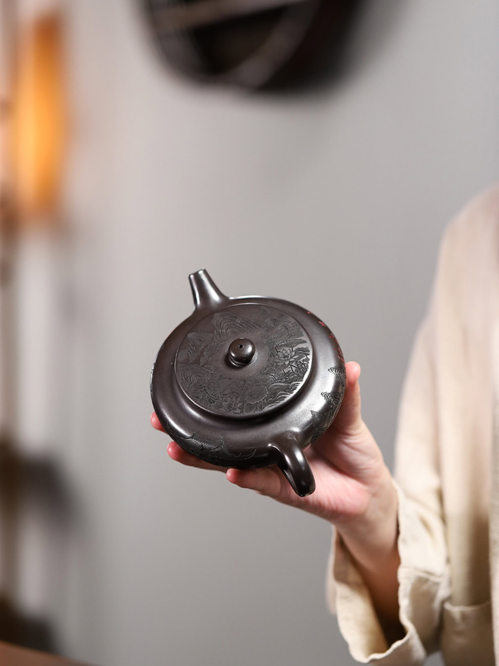 Ấm Tử Sa Biển Thần Nguyên Khoáng Thạch Hoàng 350ml--7