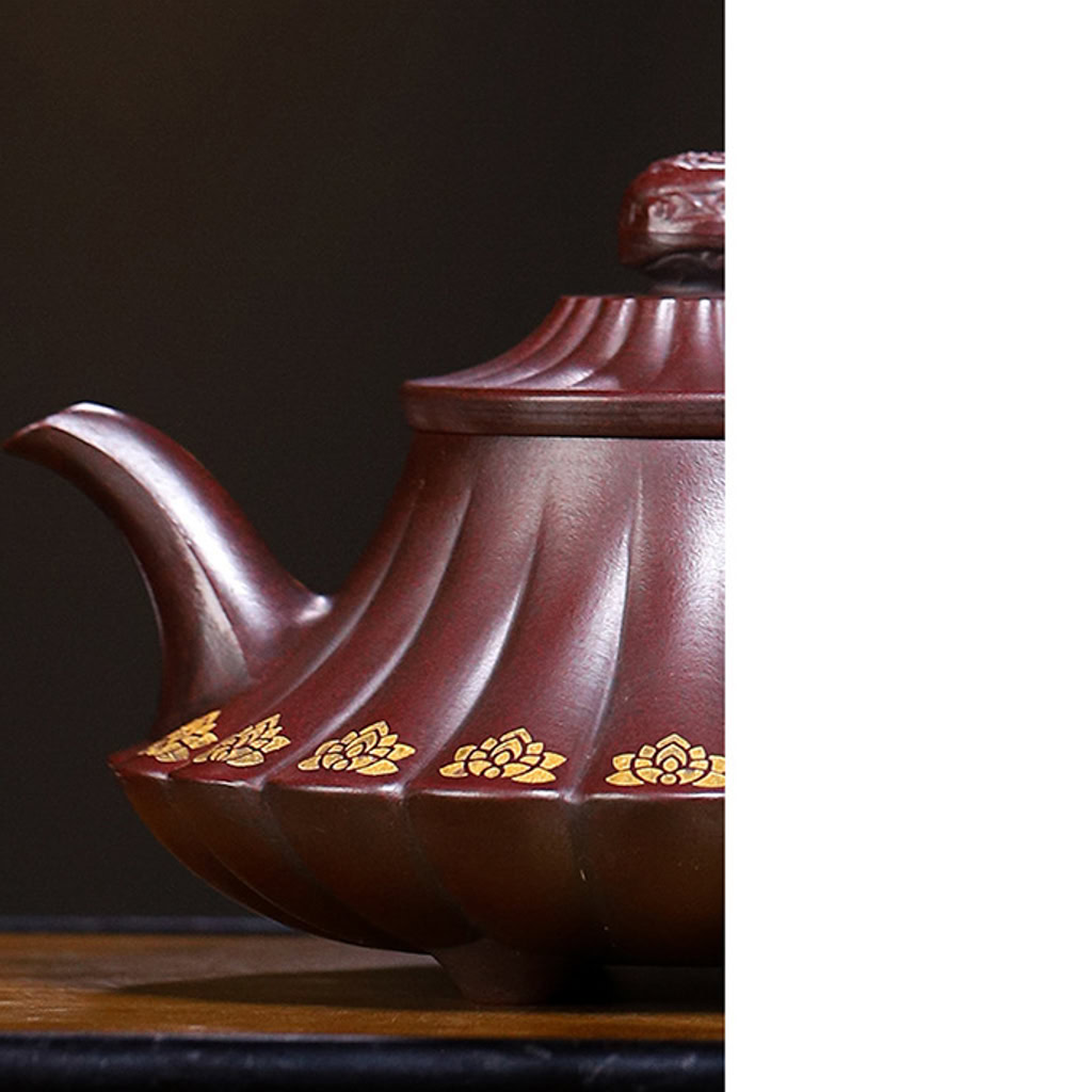 Ấm Tử Sa Vân Lư Thiết Huyết Hồng Sa 300ml 18 Ấm Tử Sa Vân Lư Thiết Huyết Hồng Sa 300ml-