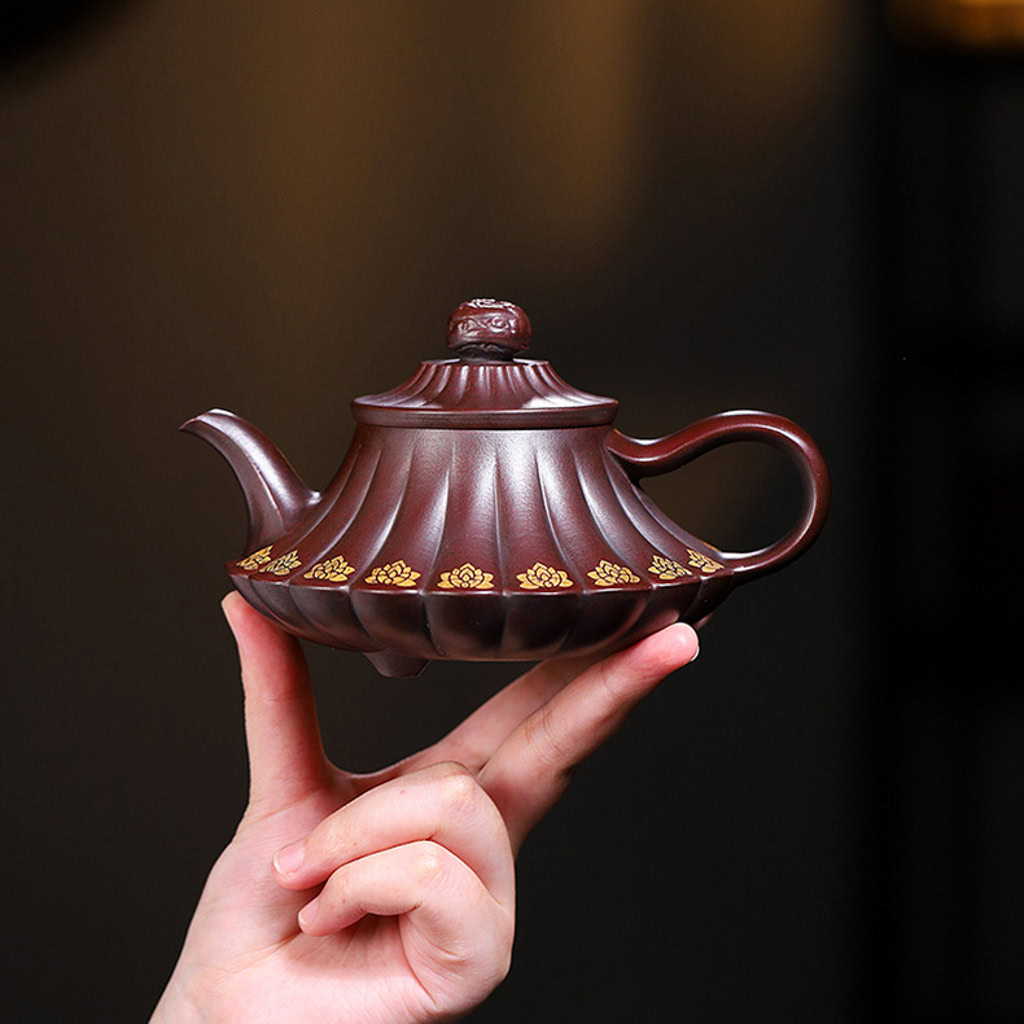 Ấm Tử Sa Vân Lư Thiết Huyết Hồng Sa 300ml 21 Ấm Tử Sa Vân Lư Thiết Huyết Hồng Sa 300ml--12