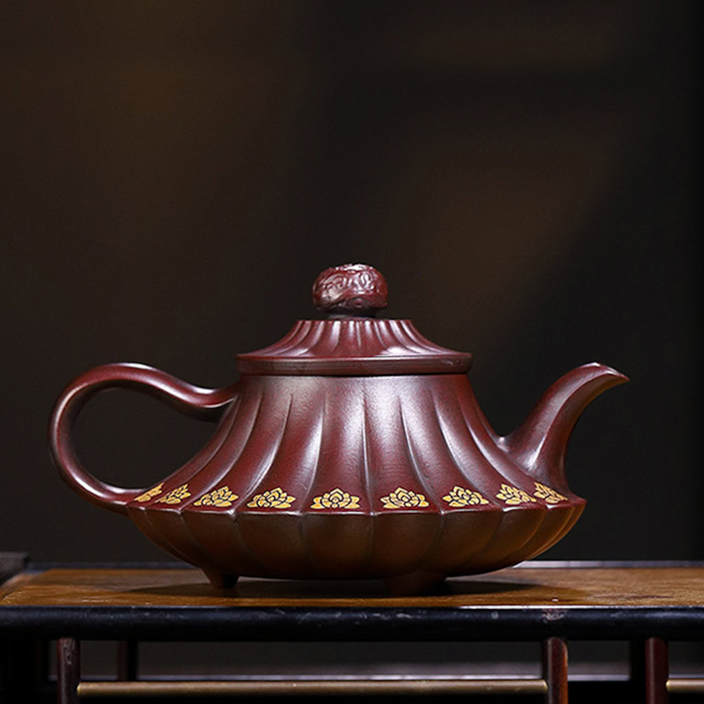 Ấm Tử Sa Vân Lư Thiết Huyết Hồng Sa 300ml 13 Ấm Tử Sa Vân Lư Thiết Huyết Hồng Sa 300ml--16