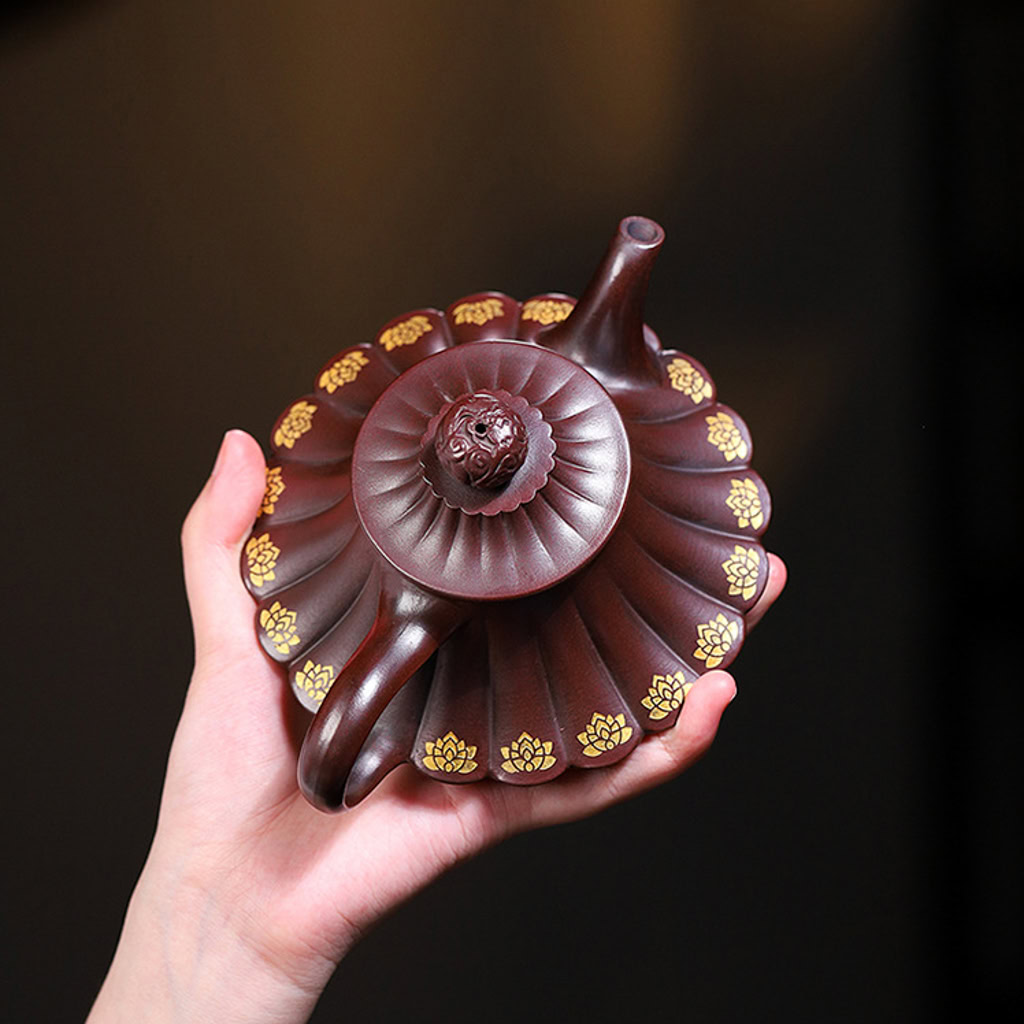 Ấm Tử Sa Vân Lư Thiết Huyết Hồng Sa 300ml 15 Ấm Tử Sa Vân Lư Thiết Huyết Hồng Sa 300ml--6