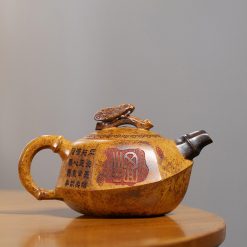 Ấm Tử Sa Ve Sầu Trúc Đỉnh Đoạn Nê Nung Củi 240ml-