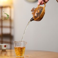 Ấm Tử Sa Ve Sầu Trúc Đỉnh Đoạn Nê Nung Củi 240ml--3