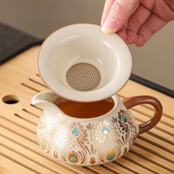 Bộ Ấm Chén Sứ Họa Tiết Hoàng Gia – Set 9 Món Sang Trọng Làm Quà Tặng 11 Bộ Ấm Chén Sứ Họa Tiết Hoàng Gia – Set 9 Món Sang Trọng Làm Quà Tặng--12