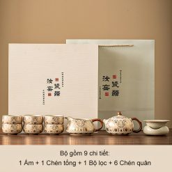 Bộ Ấm Chén Sứ Họa Tiết Hoàng Gia – Set 9 Món Sang Trọng Làm Quà Tặng 7 Bộ Ấm Chén Sứ Họa Tiết Hoàng Gia – Set 9 Món Sang Trọng Làm Quà Tặng--7