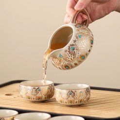 Bộ Ấm Chén Sứ Họa Tiết Hoàng Gia – Set 9 Món Sang Trọng Làm Quà Tặng 9 Bộ Ấm Chén Sứ Họa Tiết Hoàng Gia – Set 9 Món Sang Trọng Làm Quà Tặng--9