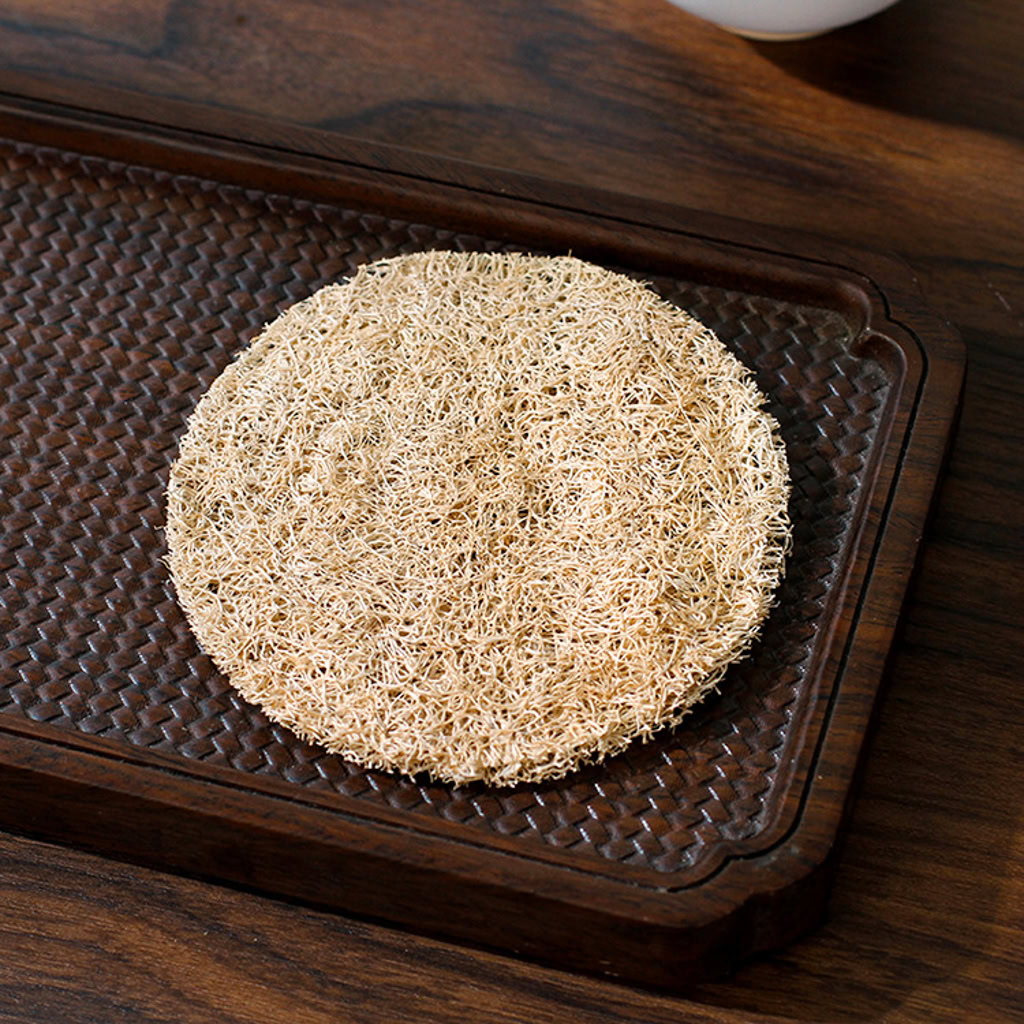 Đế Lót Ấm Trà Xơ Mướp Tự Nhiên – Bảo Vệ Ấm Trà, Giữ Bàn Trà Sạch--2