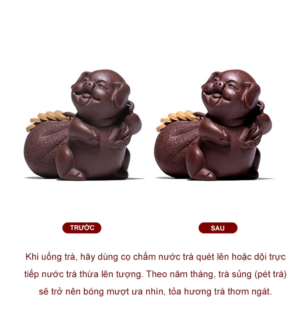 Tượng Chú Heo Tài Lộc Vác Bao Tiền Gốm Tử Sa-1993664958-11