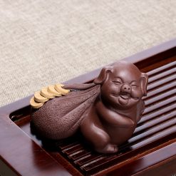 Tượng Chú Heo Tài Lộc Vác Bao Tiền Gốm Tử Sa-1993664958
