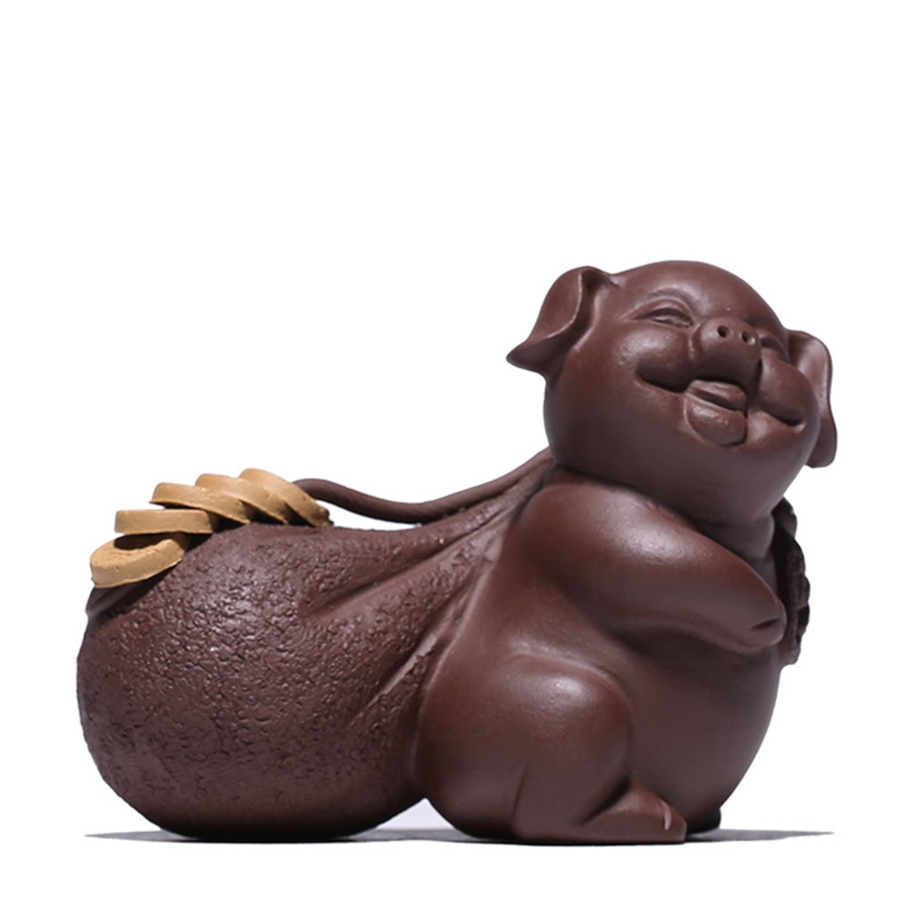 Tượng Chú Heo Tài Lộc Vác Bao Tiền Gốm Tử Sa-1993664958-5