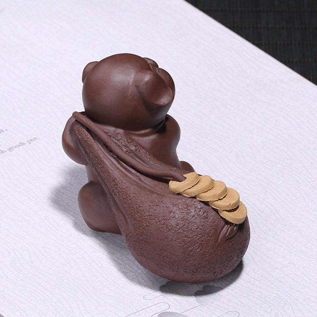 Tượng Chú Heo Tài Lộc Vác Bao Tiền Gốm Tử Sa-1993664958-7