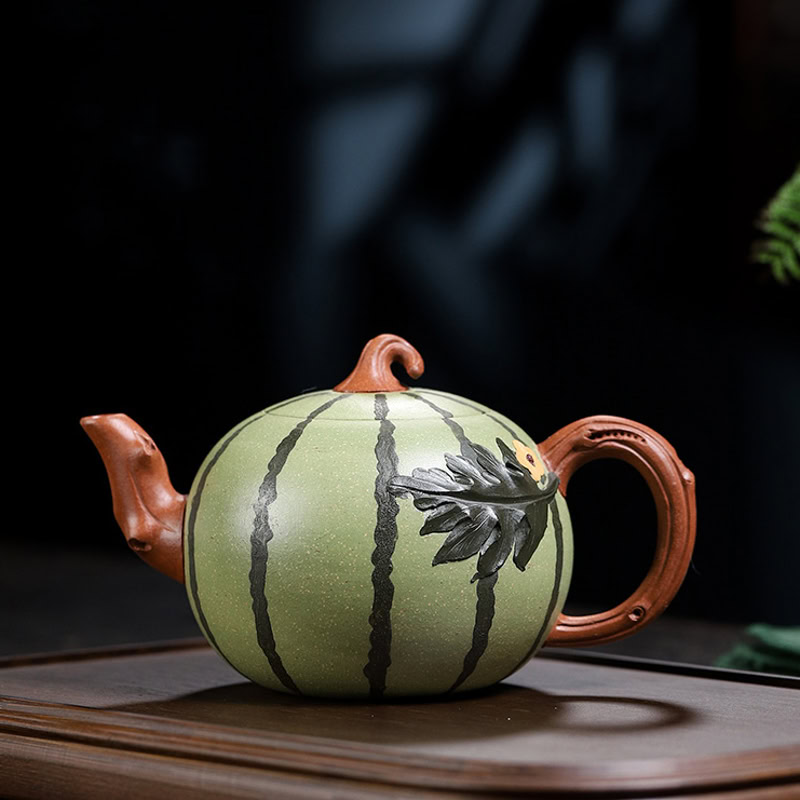 Ấm Tử Sa Quả Dưa Hấu Lục Nê 380ml 1 am tu sa qua dua hau luc ne 380ml--2