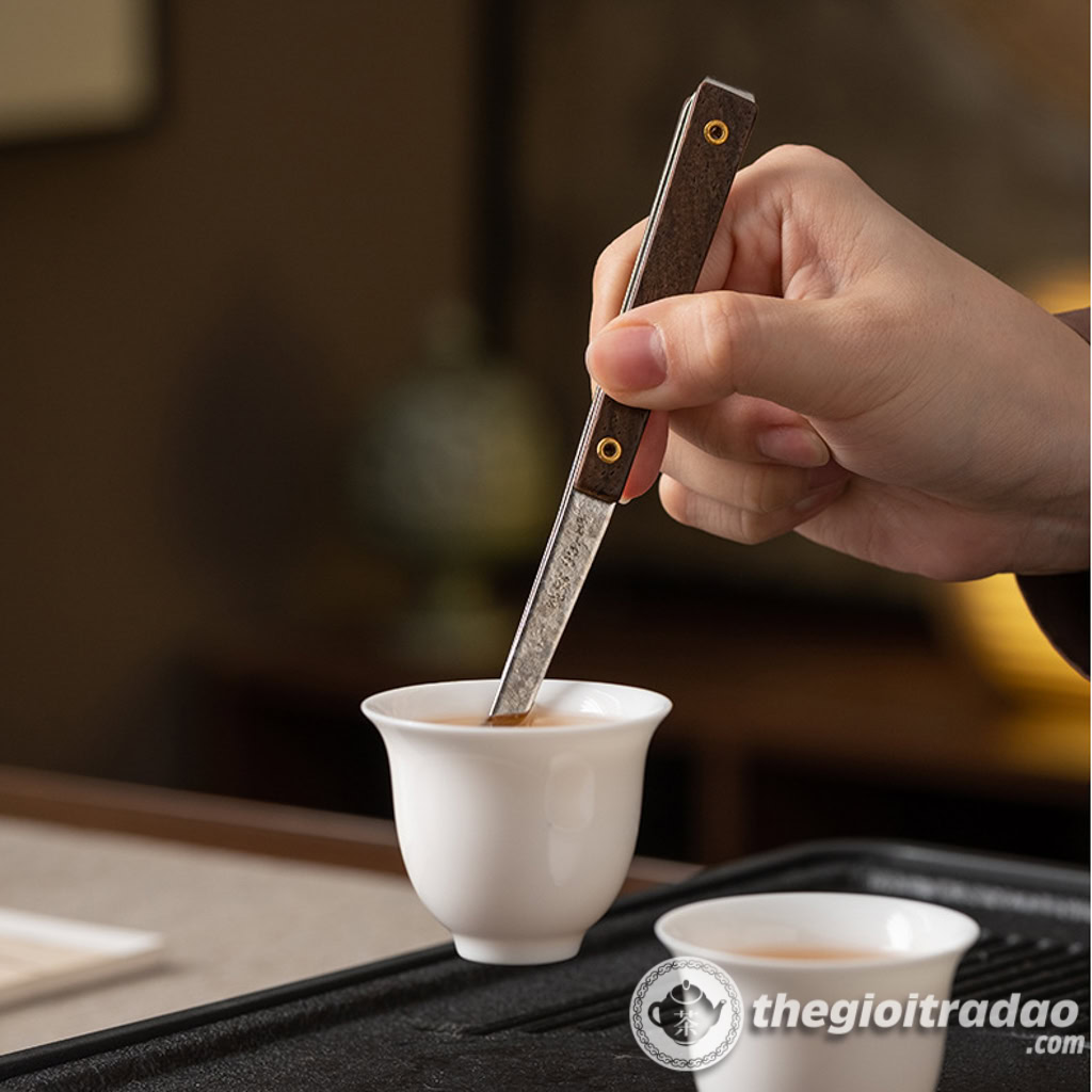 Bộ Kẹp Trà Và Xúc Trà Titan Nguyên Chất, Dụng Cụ Pha Trà Đạo Cao Cấp 19 bo kep tra va xuc tra titan nguyen chat, dung cu pha tra dao cao cap--13