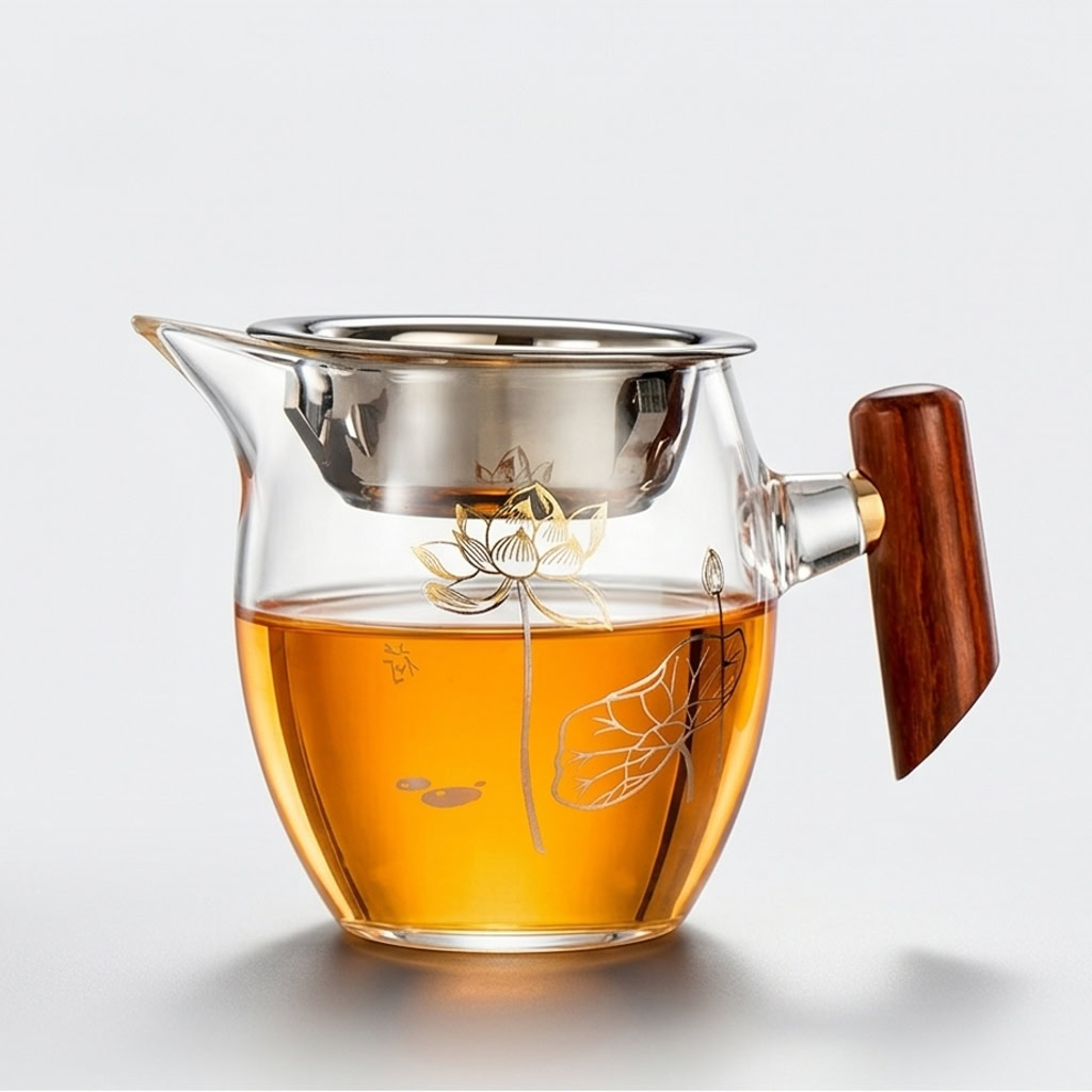 Tống Trà Thủy Tinh Cán Gỗ Họa Tiết Hoa Sen Kèm Lọc 350ml 8 Tong Tra Thuy Tinh Can Go Hoa Tiet 15