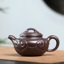 Ấm Tử Sa Phỏng Cổ Như Ý Tử Ngọc Kim Sa 240ml