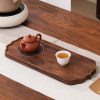 Khay Trà Khô Gỗ Tự Nhiên Kèm Ô Thoát Nước 35x15.5cm