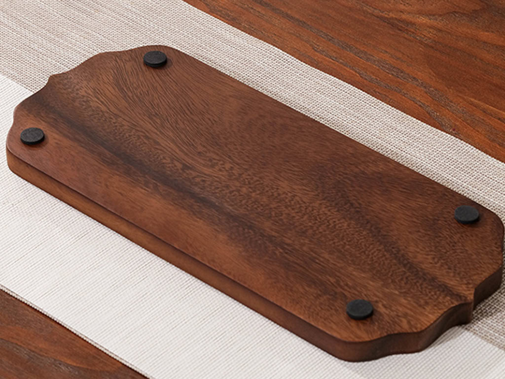Khay Tra Kho Go Tu Nhien Kem O Thoat Nuoc 35x15.5cm 13