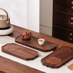 Khay Tra Kho Go Tu Nhien Kem O Thoat Nuoc 35x15.5cm 2