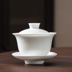 Chén Khải Sứ Trắng Bạch Ngọc 110ml – Hộp Quà Sang Trọng