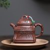 Ấm Tử Sa Tứ Phương Trúc Đỉnh Tử Nê 240ml
