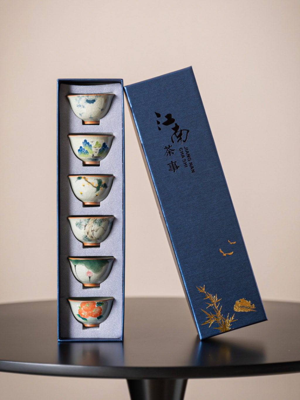 Bo 6 Chen Tra Men Ran Ve Tay 50ml – Kem Hop Qua Sang Trong 16