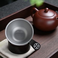 Lưới Lọc Trà Titan Siêu Mịn Tay Cầm Gỗ Tự Nhiên – Kèm Đế Gỗ 5 Lưới Lọc Trà Titan Siêu Mịn Tay Cầm Gỗ Tự Nhiên – Kèm Đế Gỗ - Ảnh 2