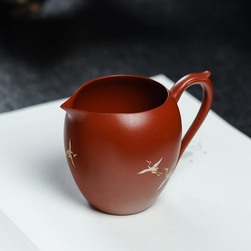 Tống Trà Tử Sa Họa Tiết Chim Hạc, Đại Hồng Bào 200ml 4 Tống Trà Tử Sa Họa Tiết Chim Hạc, Đại Hồng Bào 200ml - Ảnh 4